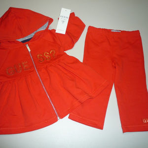 Guess Kids Baby Girl Hoodie Set, sz 12M